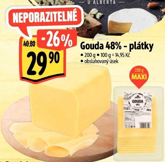 Sýr Gouda 48% Albert