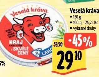 Sýr tavený Veselá kráva