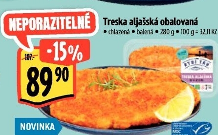 Treska aljašská obalovaná Albert