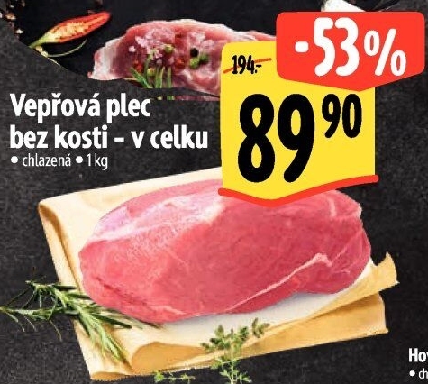 Vepřová plec bez kosti