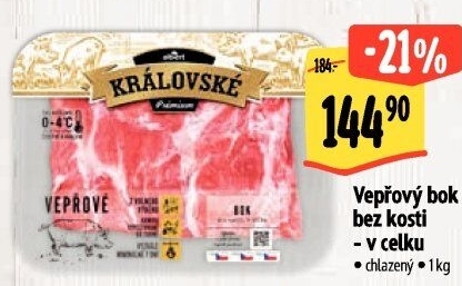 Vepřový bok bez kosti Královský Albert