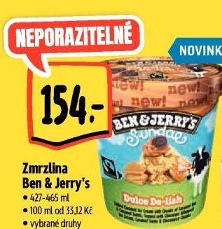 Zmrzlina v kelímku Ben&amp