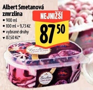 Zmrzlina ve vaničce Albert