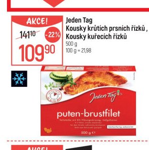 Jeden Tag Kousky krůtích prsních řízků, Kousky kuřecích řízků
