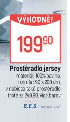 Prostěradlo jersey