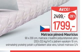 Matrace pěnová Mauricius