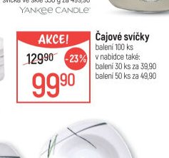 Čajové svíčky