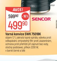 Varná konvice SWK 7501BK