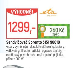 Sendvičovač Sorento 3151 90010