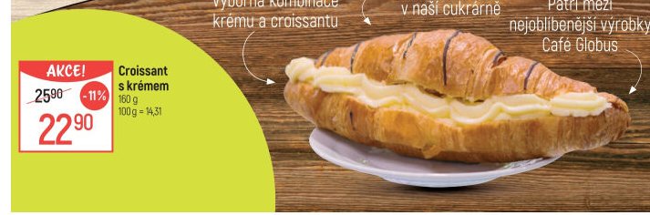 Croissant s krémem