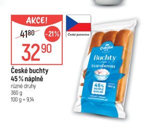 České buchty 45 % náplně