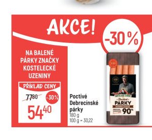 Poctivé Debrecínské párky