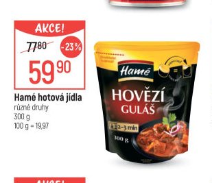 Hamé hotová jídla