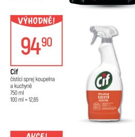 Cif čisticí sprej koupelna a kuchyně