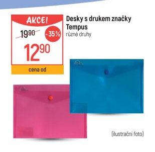 Desky s drukem značky Tempus