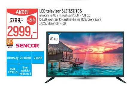 LED televizor SLE 3231TCS