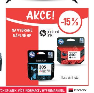 Na vybrané náplně HP