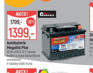 Autobaterie Megalite Plus