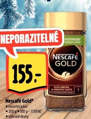 Instantní kávy Nescafé Gold