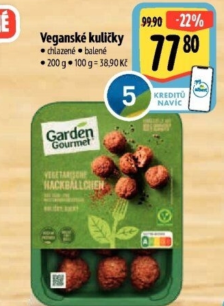 Kuličky veganské Veggie Garden Gourmet