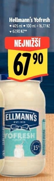 Majonéza Yofresh Hellmann'