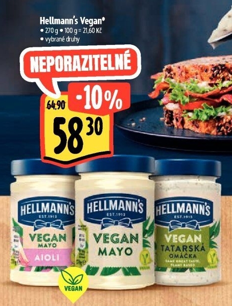 Produkty Vegan Hellmann'