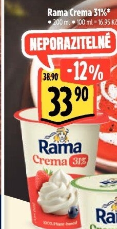 Rama Crema ke šlehaní 31 % Rama