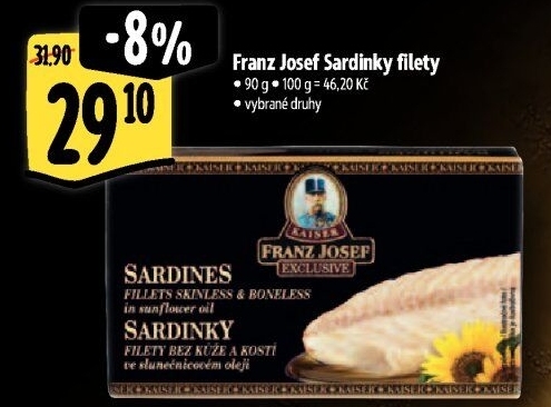 Sardinky filety Exclusive Franz Josef Kaiser