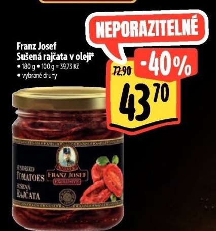 Sušená rajčata v oleji Exclusive Franz Josef Kaiser