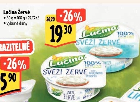 Svěží žervé Lučina