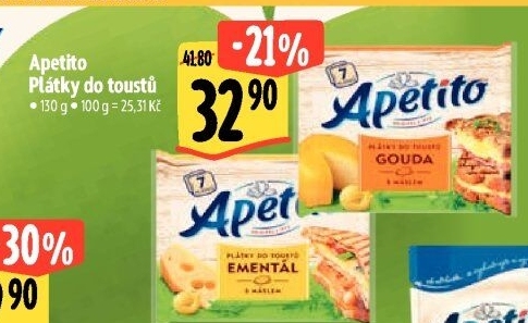 Sýr tavený plátky Apetito