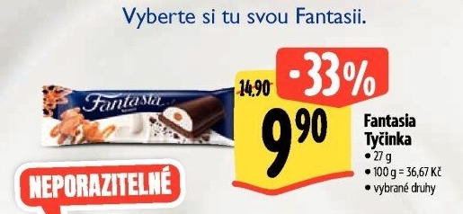 Tyčinka Fantasia Danone