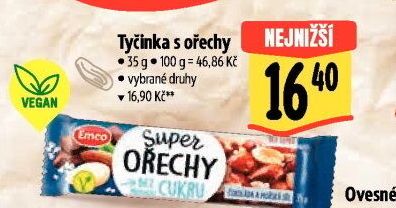Tyčinka Super Ořechy Emco