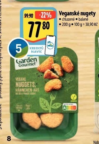 Veganské nugetky Veggie Garden Gourmet