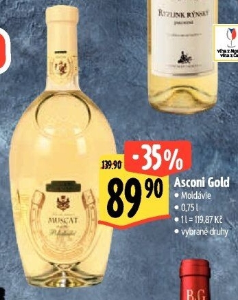 Vína Gold Asconi