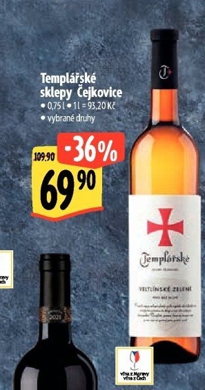 Vína Templářské sklepy Čejkovice