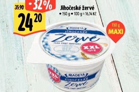 Žervé Jihočeské Madeta