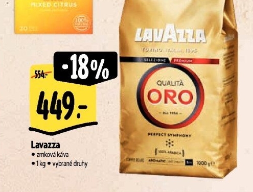Zrnkové kávy Lavazza