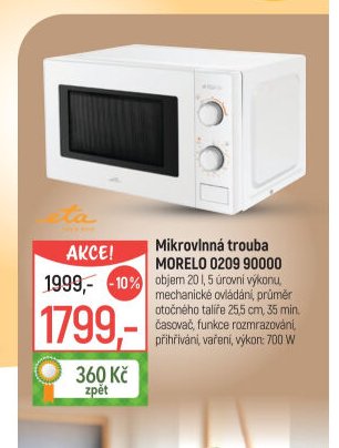 Mikrovlnná trouba MORELO 0209 90000