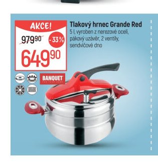 Tlakový hrnec Grande Red