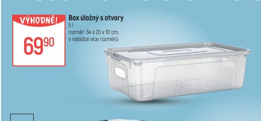 Box úložný s otvory
