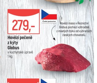 Hovězí pečeně z kýty Globus