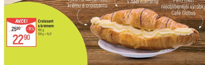 Croissant s krémem