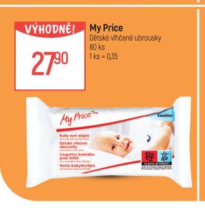My Price Dětské vlhčené ubrousky