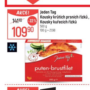 Jeden Tag Kousky krůtích prsních řízků, Kousky kuřecích řízků