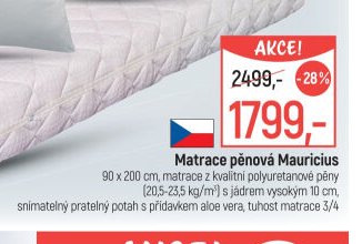 Matrace pěnová Mauricius