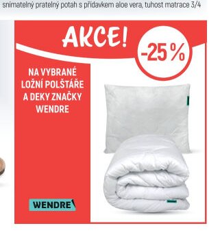 Ložní polštáře a deky značky Wendre