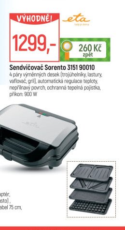 Sendvičovač Sorento 3151 90010
