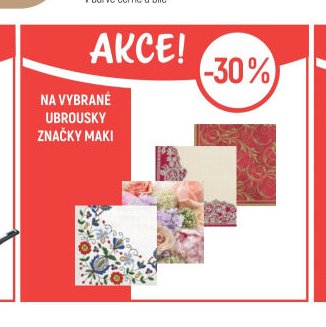 Na vybrané ubrousky značky Maki