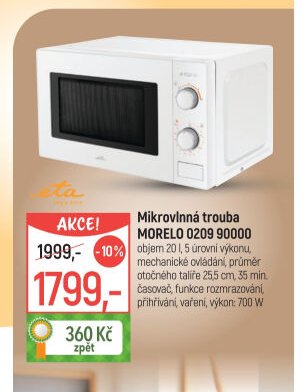 Mikrovlnná trouba MORELO 0209 90000